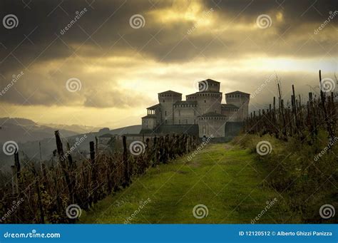 Torrechiara Castle Stock Photography - Image: 12120512