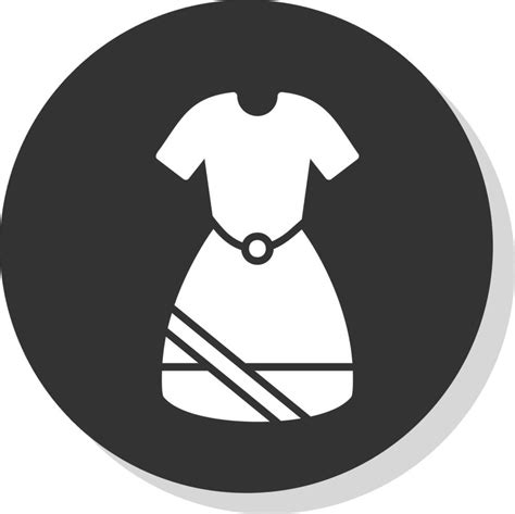 Dress Glyph Shadow Circle Icon Design Vector Art At Vecteezy