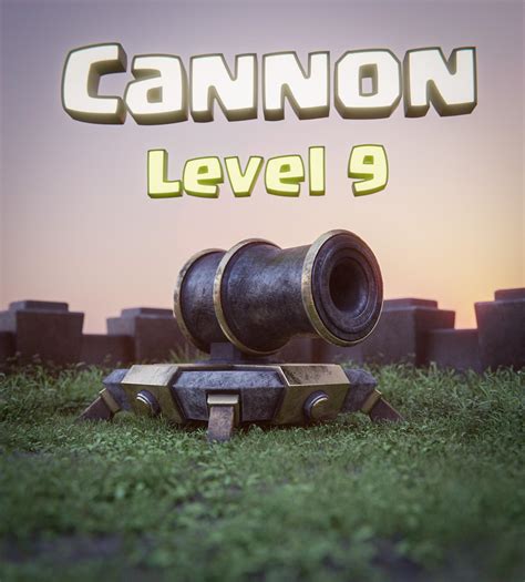 Art I Made This Realistic Level 9 Cannon In 3d Rclashofclans