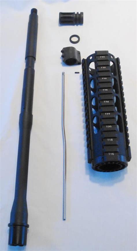 Ar15 Complete Unassembled Chromed Lined Barrel Kit With Freefloat