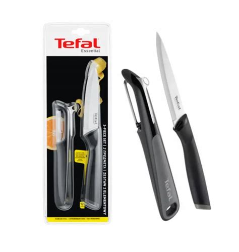 Zestaw Tefal Essential Obieraczka Nóż 12cm (3168430323223) • Cena ...