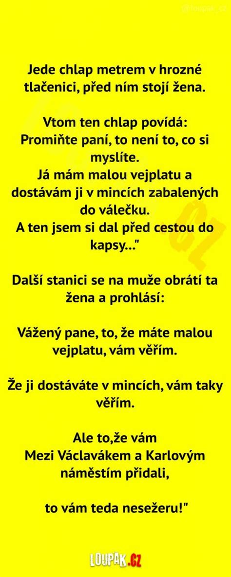 Velká tlačenice v metru Loupak cz