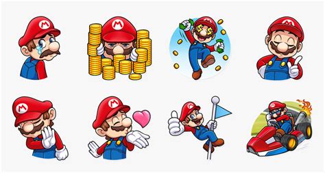 Mario Characters Vector Sticker Clipart The Different Off