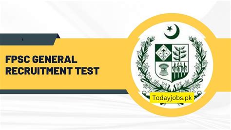 FPSC General Recruitment Test Phase V Schedule 2024