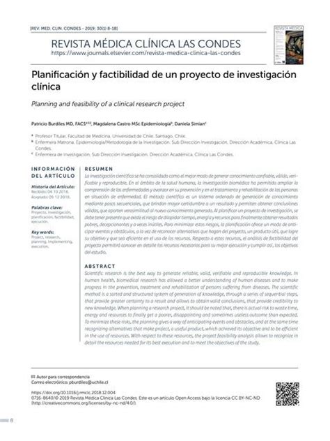 Planiﬁcación y factibilidad de un proyecto de investigación clínica