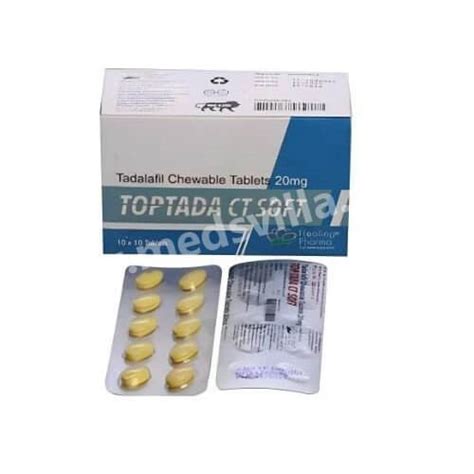 Toptada Ct Soft 20mg Tadalafil Chewable MedsVilla