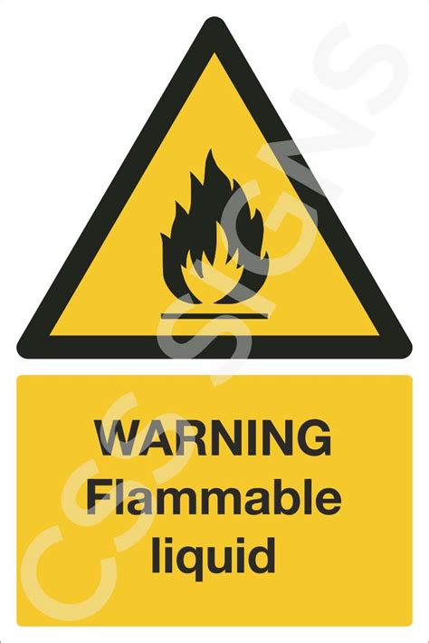 Warning Flammable Liquid Sign Sign Shop Ireland Css Signs