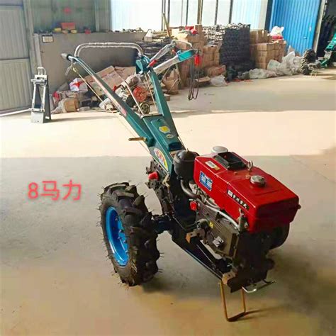 8hp Farm Mini Diesel Monoculture Power Tiller Two Wheel Mini Walking Hand Tractor China Farm