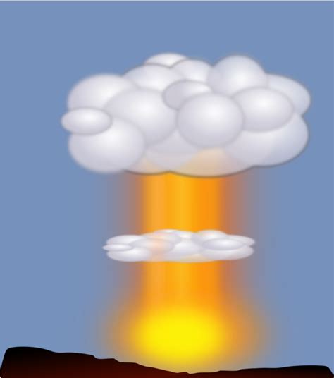 Nuclear Weapon Nuclear Explosion Drawing Mushroom Cloud Nuke