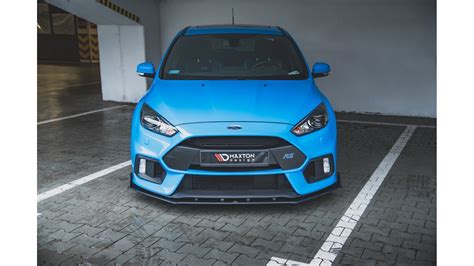 Racing Durability Front Splitter V Ford Focus Rs Mk Black Red