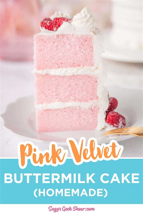 Homemade Pink Velvet Cake Super Moist Sugar Geek Show