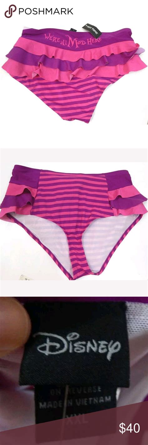 Disney Cheshire Cat Bikini Bottoms Bikinis Cat Bikini Bikini Bottoms