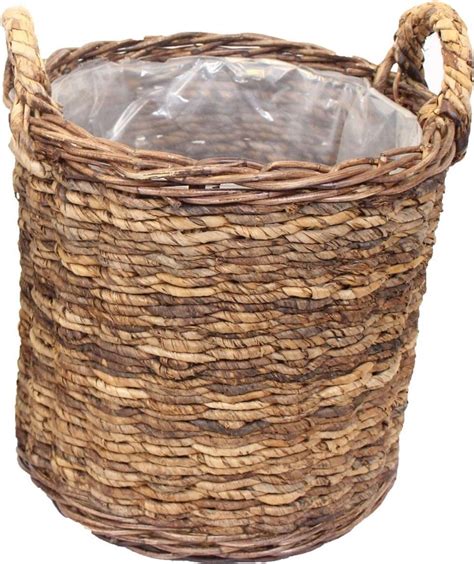 Rotan Mand Rond Abaca Middel Bol