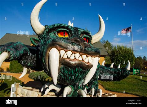 A statue of the Hodag, a mythical creature, in front of the Chamber of ...