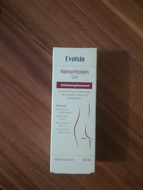 Evolsin H Morrhoiden Gel Gegen Brennen Schmerzen Blutungen