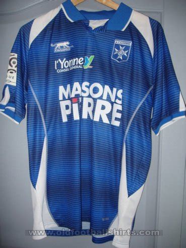 Auxerre Away Football Shirt Sponsored By Maisons Pierre