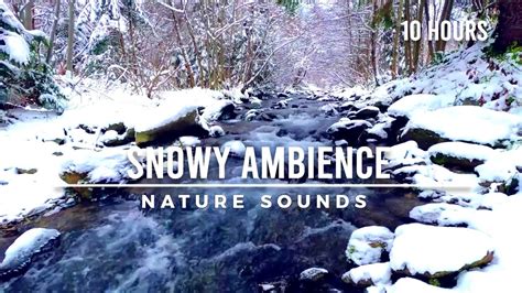 Winter River Flowing Snowy Ambience Relaxing Running Water Sounds 10