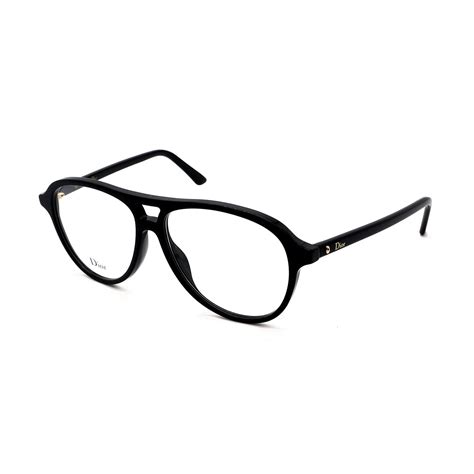 Unisex Dior Montaigne 52 807 Optical Glasses Black Dior Touch Of Modern