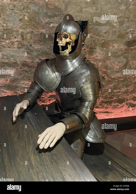 Skeleton With Armour Stock Photo Alamy