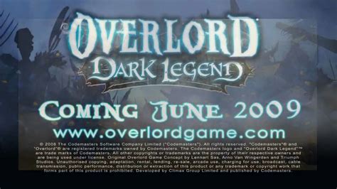 Overlord Dark Legend Debut Trailer Nintendo Wii Youtube