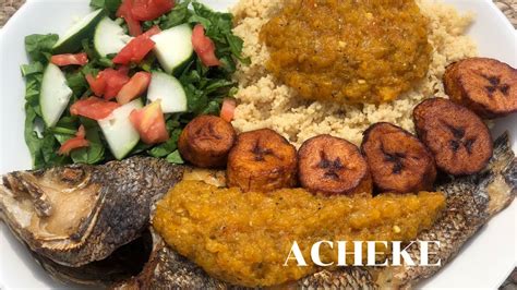 How To Make Acheke Attieke And Fish With Couscous Thee Chef Savage