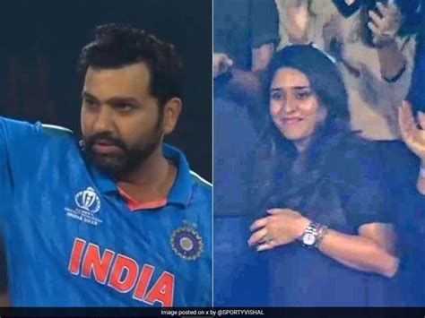 Bowler Rohit Sharma Claims World Cup Wicket Wife Ritika Reacts