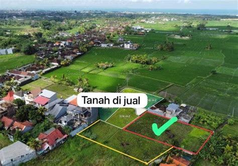 Dijual Tanah View Sawah Beraban Pantai Nyanyi Bali Tanah Dijual Di