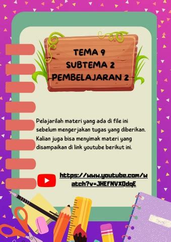 Tema Subtema Pembelajaran Indahdwic Flip Pdf Anyflip