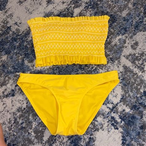 Xhilaration Swim Medium Yellow Xhilaration Bikini Poshmark