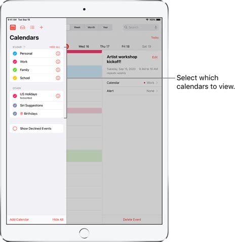 Set Up Multiple Calendars On Ipad Apple Support