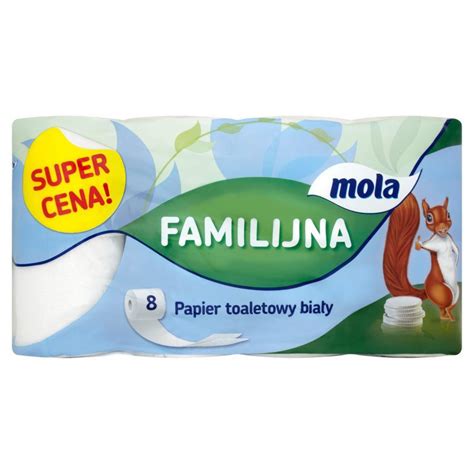 Mola Familijna Papier Toaletowy Bia Y Rolek Delikatesy Dw Jka