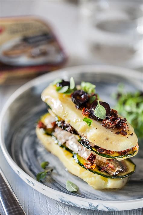 Millefeuille De Sardines La Tapenade Pommes De Terre Courgettes