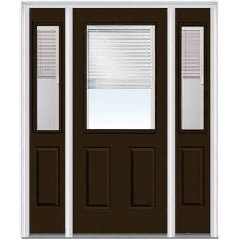 CreativeEntryways Shaker Craftsman 4 Lite Beveled Ready To Install Wood