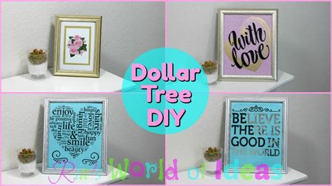 Dollar Tree Diy Picture Frame Decor Decor On A Budget Youtube