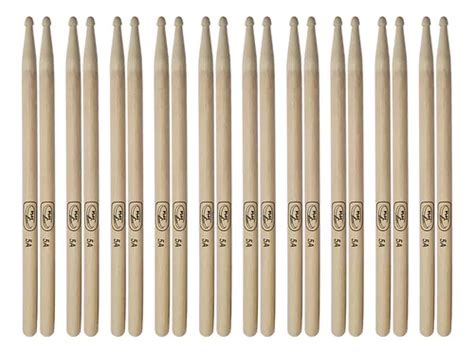 Kit 10 Pares De Baquetas Bateria Hickory 5a New York Parcelamento