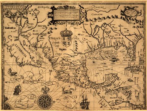 Old map of America - Art Source International