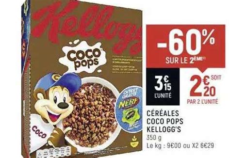 Promo Céréales Coco Pops Kelloggs Chez Spar Icataloguefr