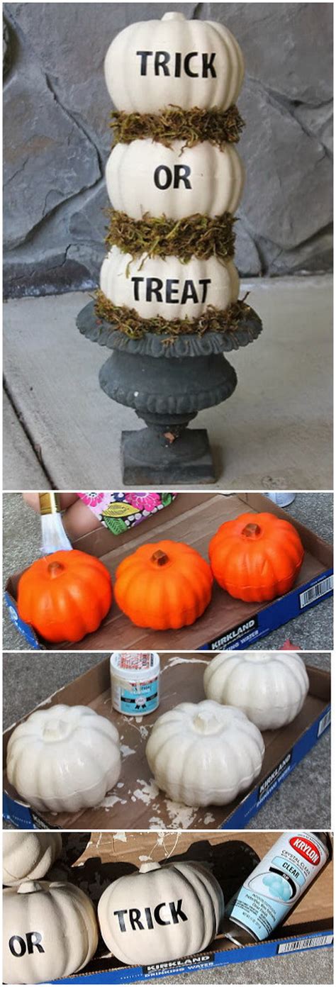 Diy Halloween Decorating Projects Dollar Store Pumpkin Topiary