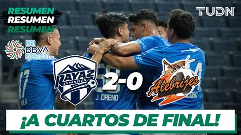 Resumen Y Goles Raya Alebrijes Liga De Expansi N Cl