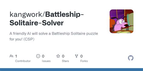 GitHub Kangwork Battleship Solitaire Solver A Friendly AI Will Solve