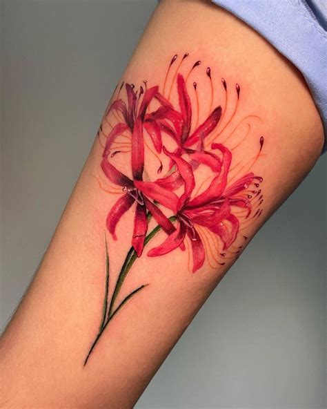 Spider Flower Tattoo