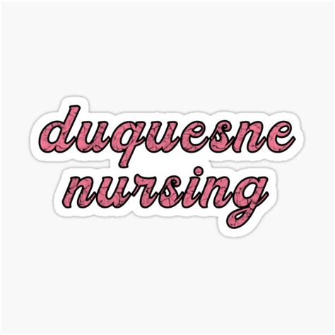 Duquesne University Nursing Sticker For Sale By Jeansig Redbubble