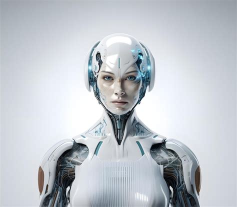 Premium Photo Artificial Intelligence Futuristic Robot With High Tech