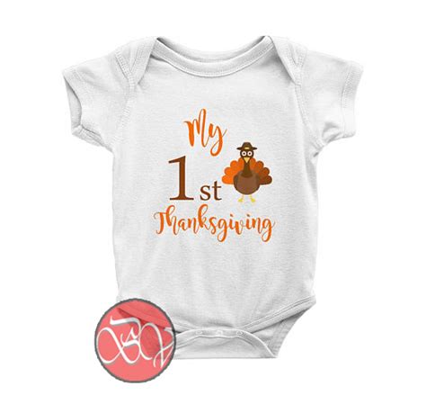 My 1st Thanksgiving Baby Onesie Cool Baby Onesie Designs