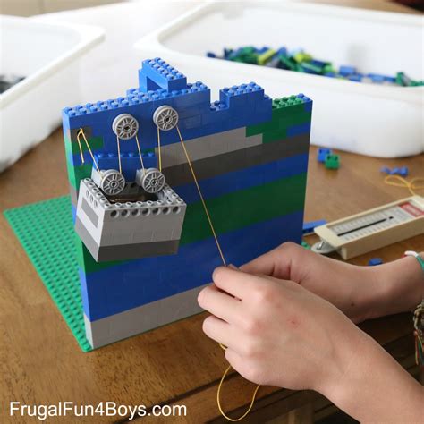 LEGO Pulleys Engineering Building Challenge for Kids