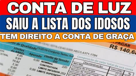 Publicada Lista De Idosos Direito A Desconto Na Conta De Energia