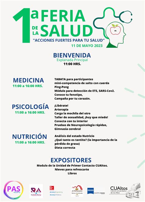 Primera Feria De La Salud En Cualtos Centro Universitario De Los