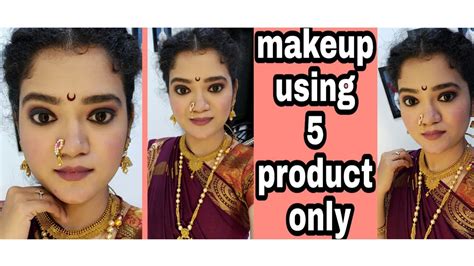 Maharashtrian Saree Look Traditional Makeup Look Maharashtrian