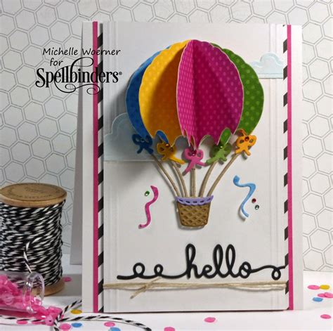 Stop And Stamp The Roses D Hot Air Balloon Card