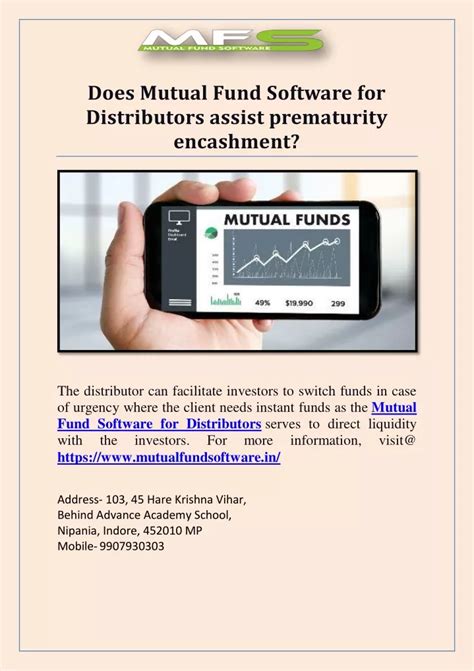 Ppt Does Mutual Fund Software For Distributors Assist Prematurity